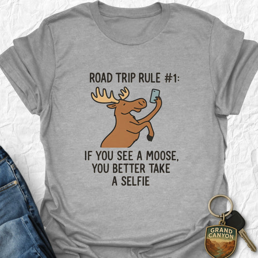 Moose Selfie T-Shirt