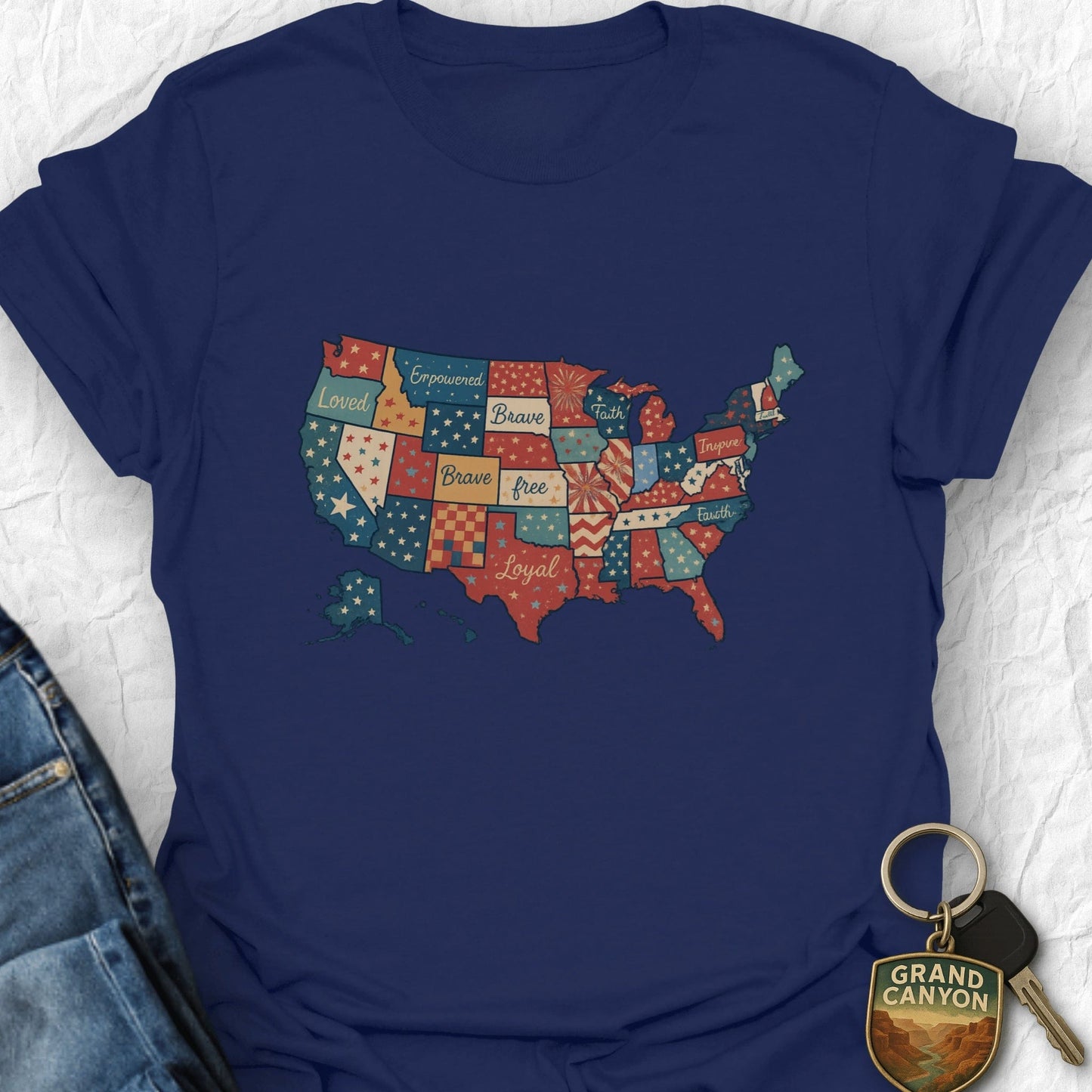 Quilted Pride T-Shirt - USA