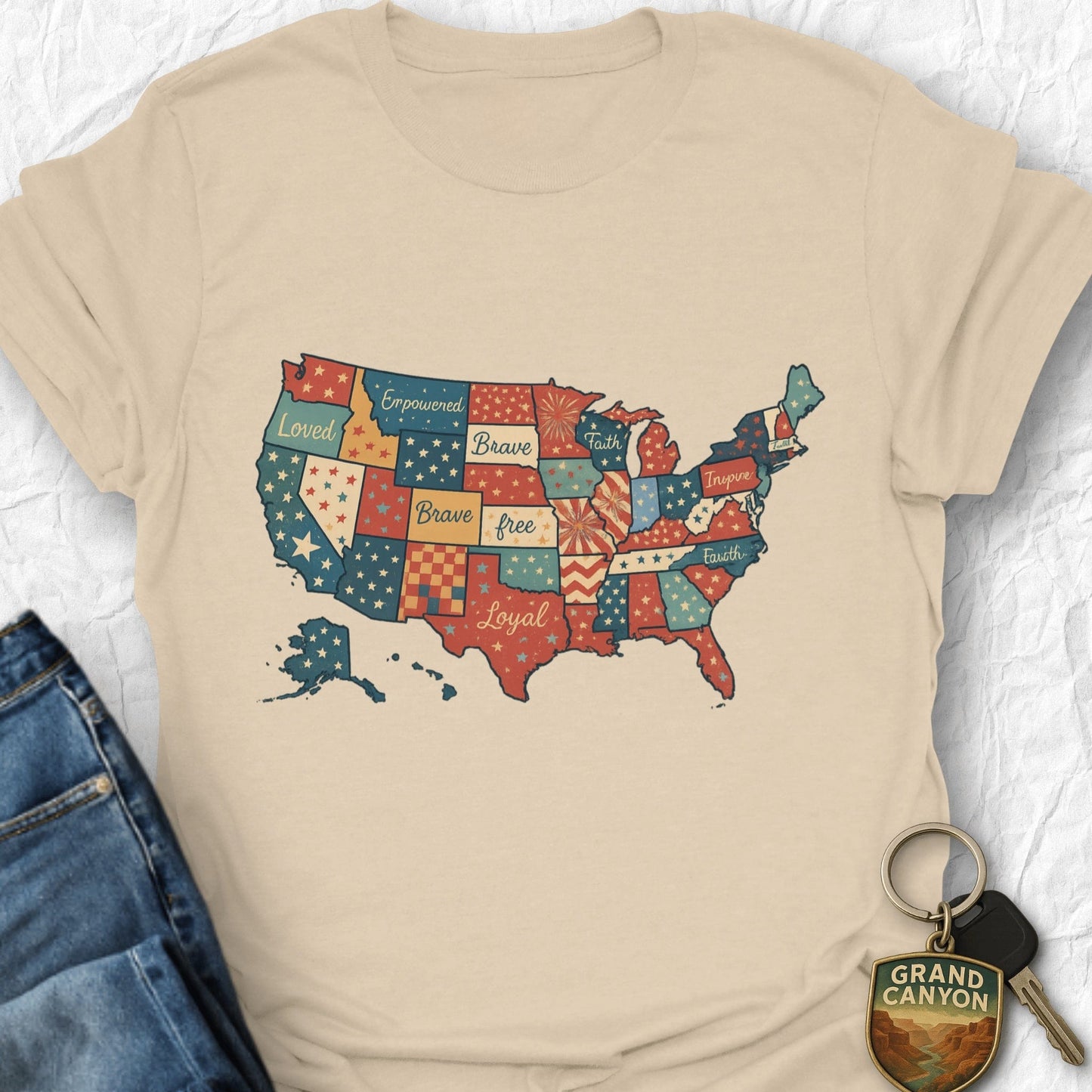 Quilted Pride T-Shirt - USA