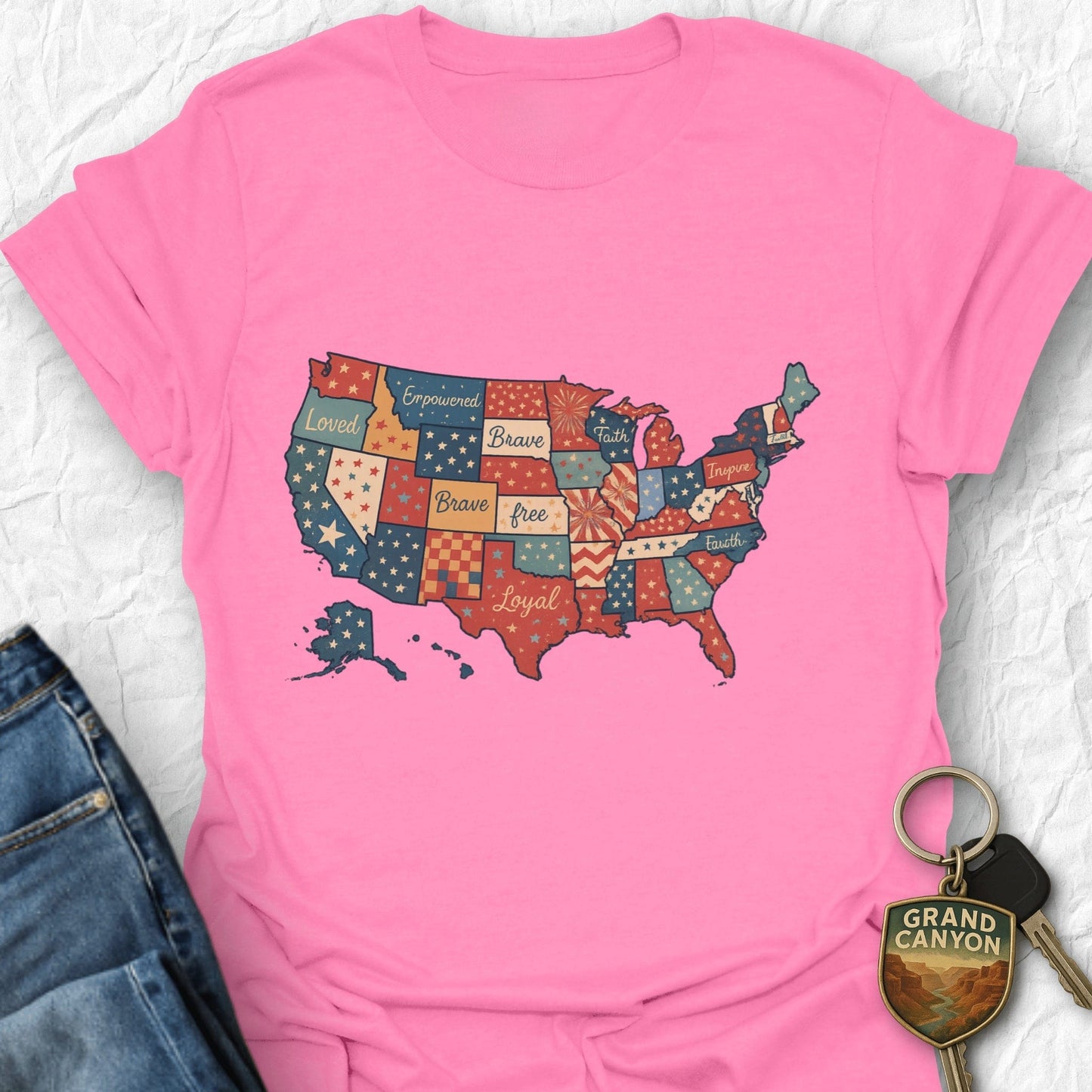 Quilted Pride T-Shirt - USA
