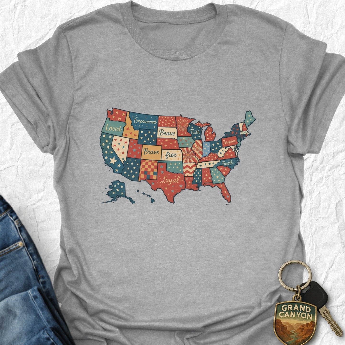 Quilted Pride T-Shirt - USA