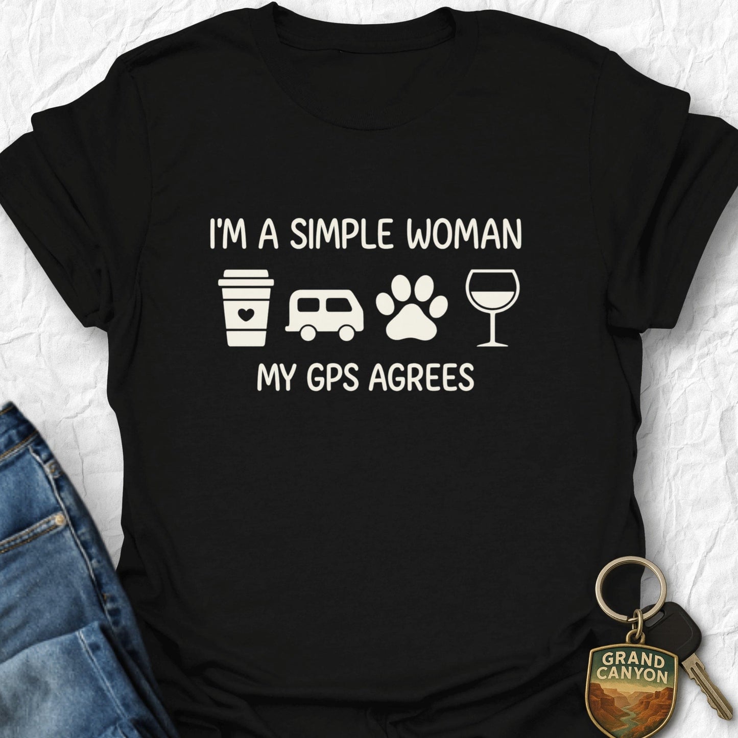 Woman and GPS T-Shirt