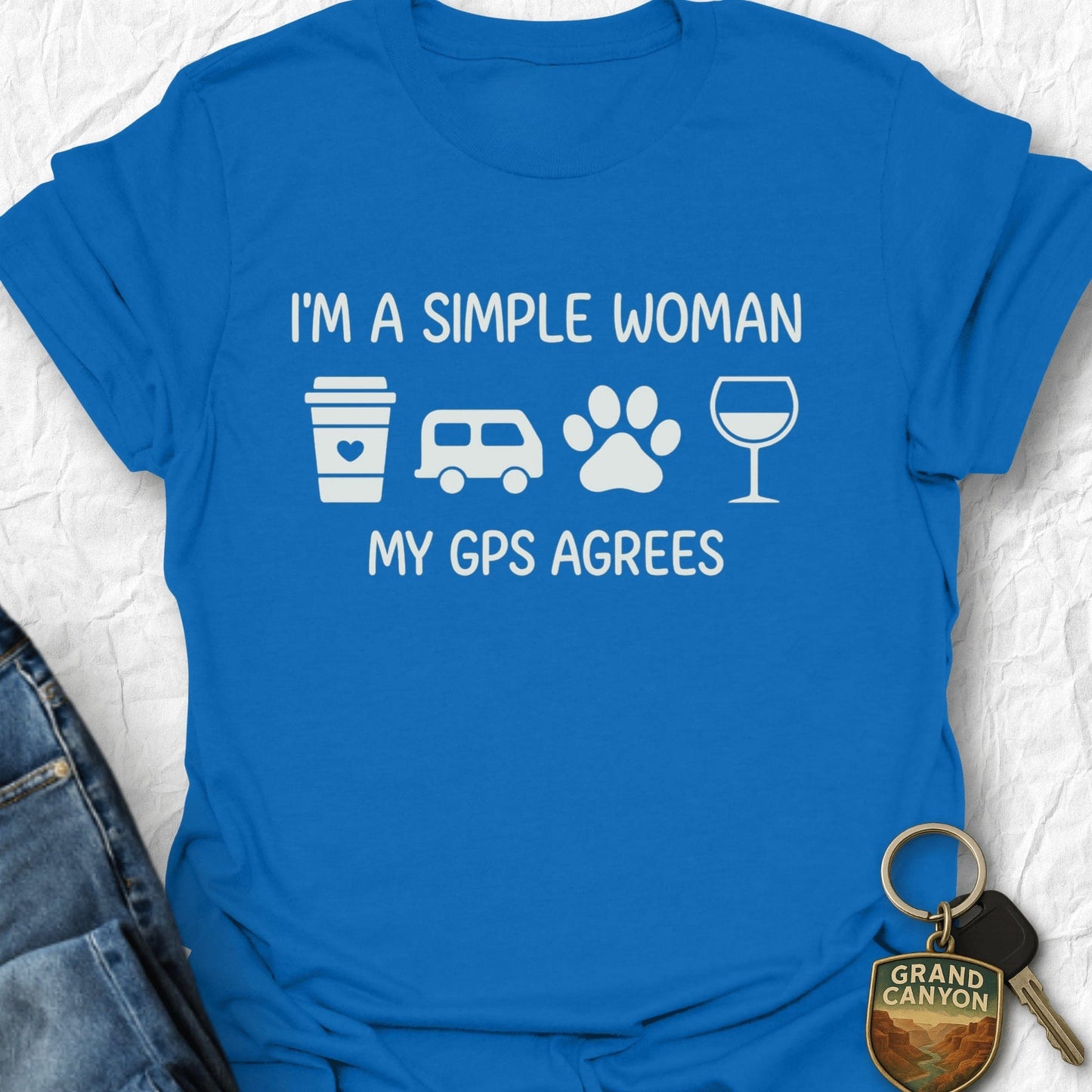 Woman and GPS T-Shirt
