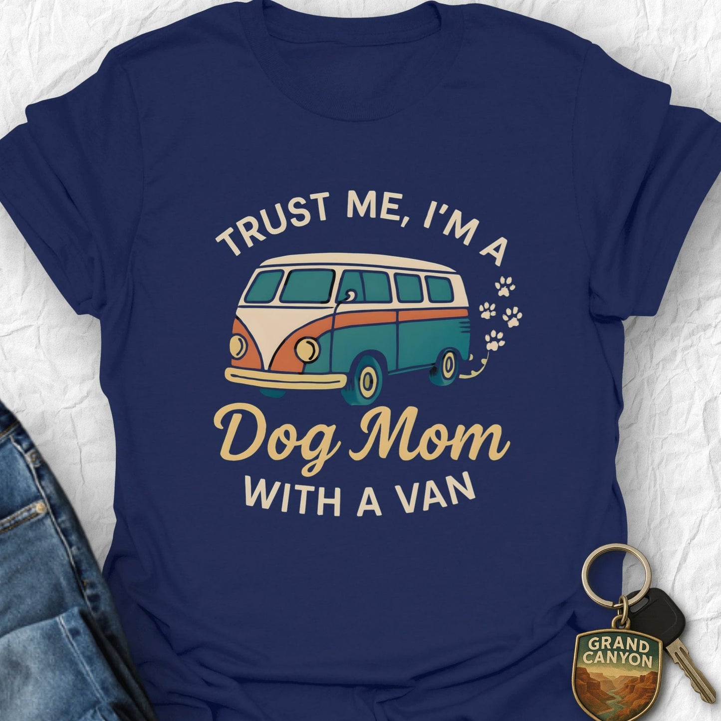 Dog Mom Van Unisex T-Shirt