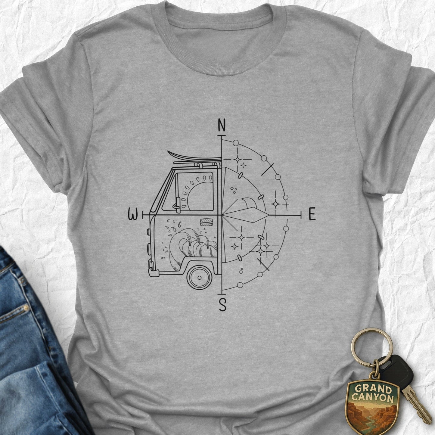 Camping Compass T-Shirt