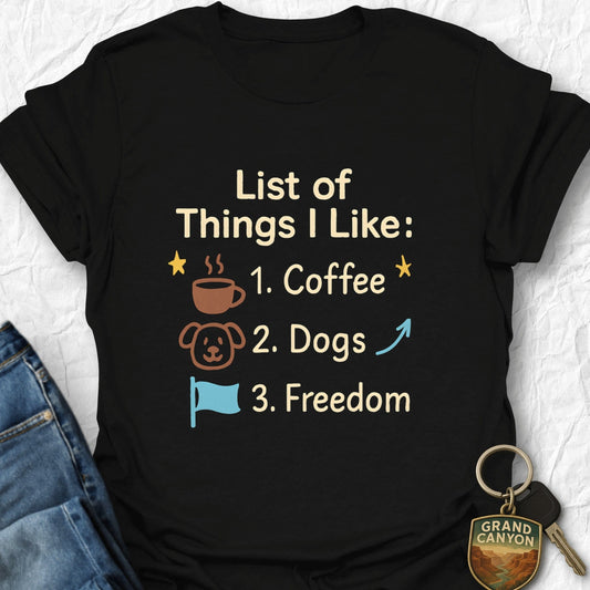 Coffee Dogs Freedom T-Shirt