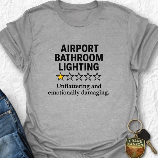 Printify T-Shirt Sport Grey / XS Airport Bathroom T-Shirt
