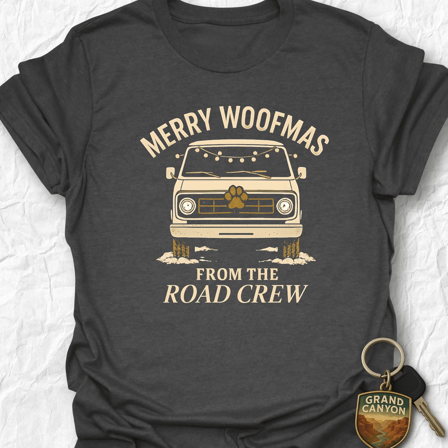 Printify T-Shirt Dark Heather / S MERRY WOOFMAS T-Shirt