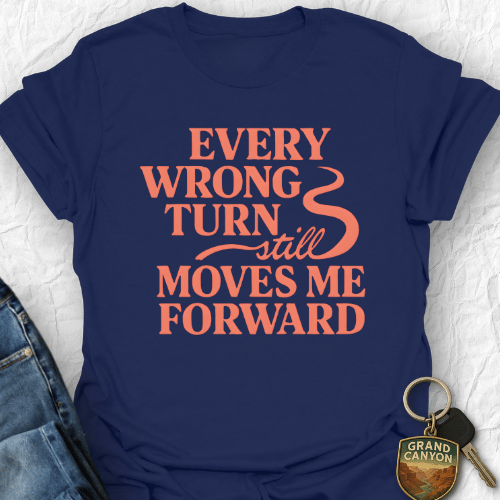 Printify T-Shirt Navy / S Wrong Turn T-Shirt