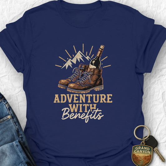 WANDERWOMENTEES T-Shirt Navy / S Adventure Benefits T-Shirt