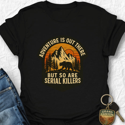 WANDERWOMENTEES T-Shirt Black / S Adventure is Out There T-Shirt