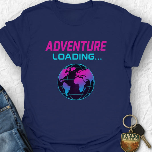 Adventure Loading T-Shirt - T-Shirt Navy / S