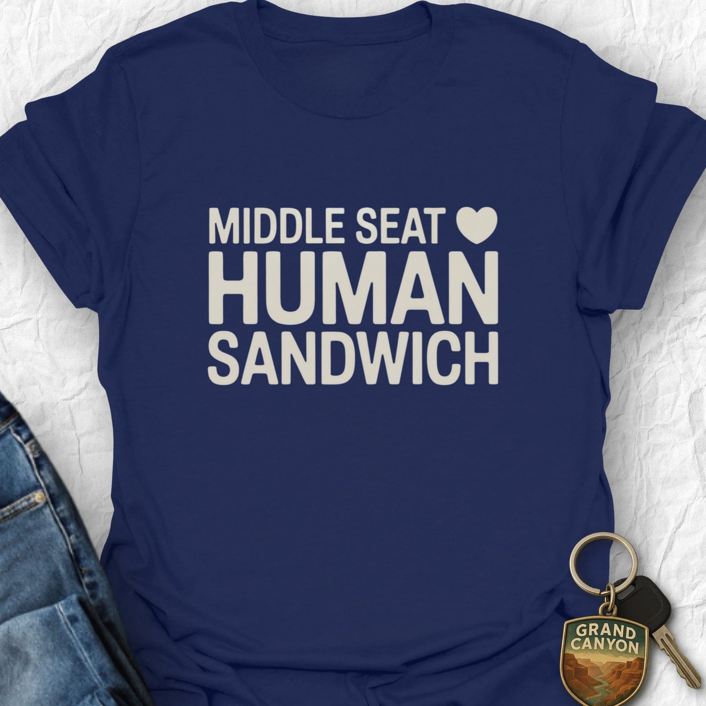 WANDERWOMENTEES T-Shirt Navy / S Airplane Sandwich T-Shirt