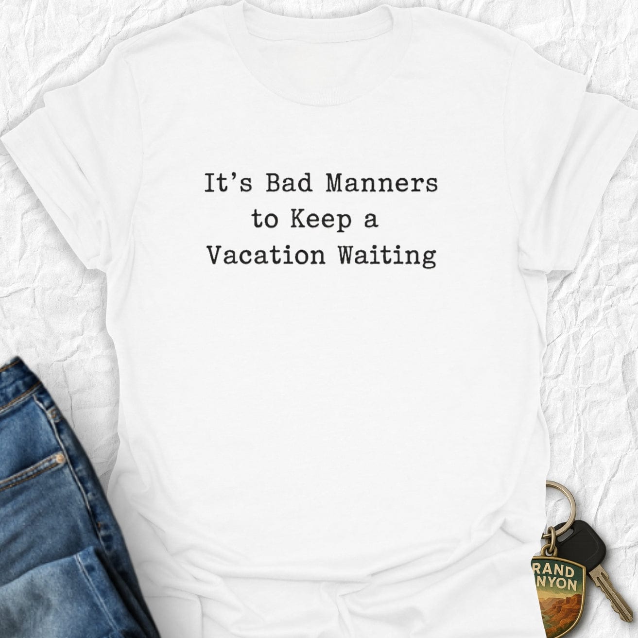 WANDERWOMENTEES T-Shirt White / S Bad Manners T-Shirt