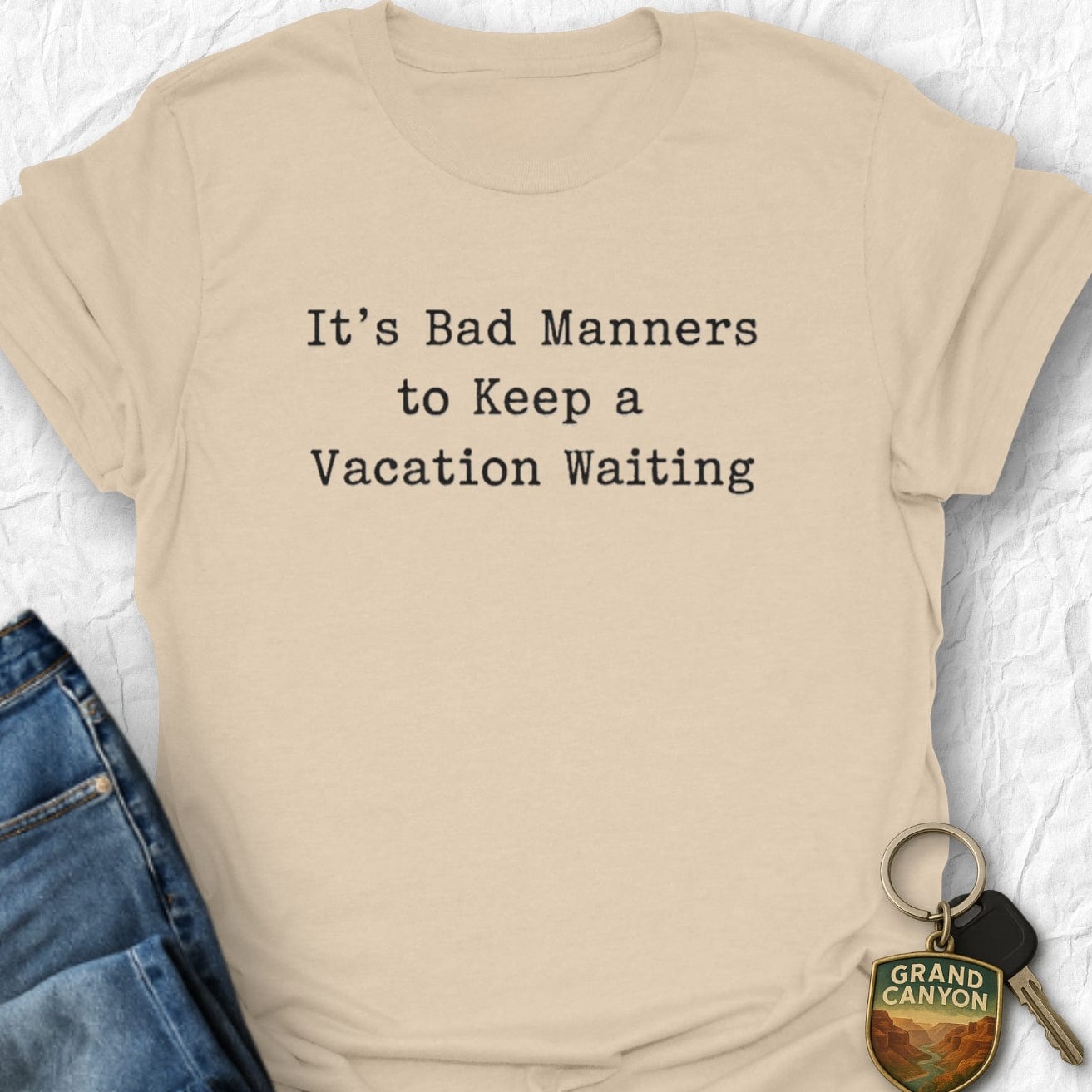 WANDERWOMENTEES T-Shirt Sand / S Bad Manners T-Shirt