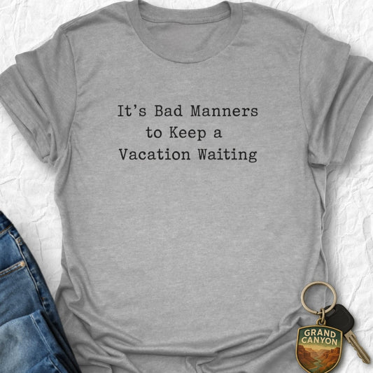 WANDERWOMENTEES T-Shirt Sport Grey / S Bad Manners T-Shirt