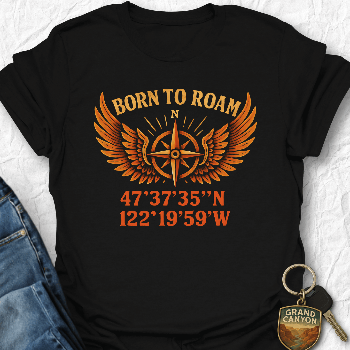 WANDERWOMENTEES T-Shirt Black / S Born to Roam T-Shirt