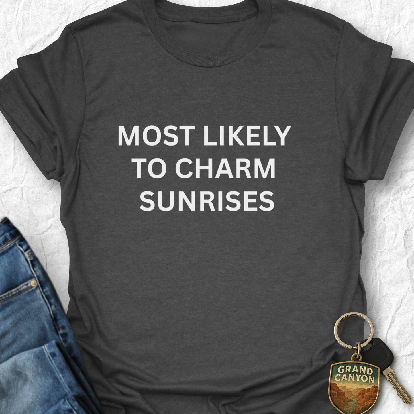 Charm Sunrise T-Shirt - T-Shirt Dark Heather / S