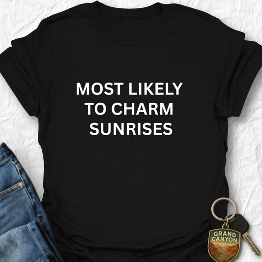 Charm Sunrise T-Shirt - T-Shirt Black / S