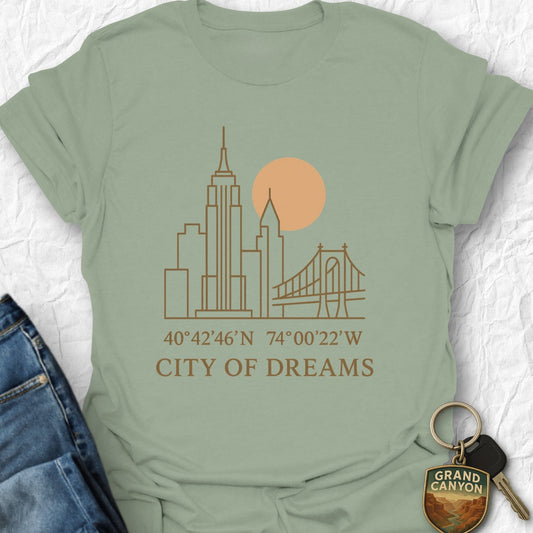 City of Dreams T-Shirt - T-Shirt Sage / S