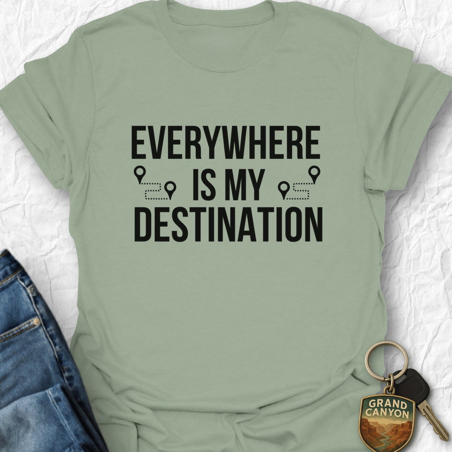 Destination Everywhere T-Shirt - T-Shirt Black / S
