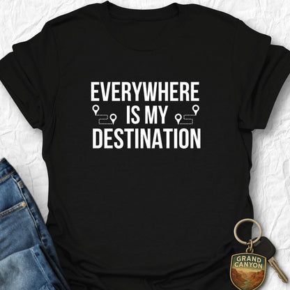 Destination Everywhere T-Shirt - T-Shirt Black / S