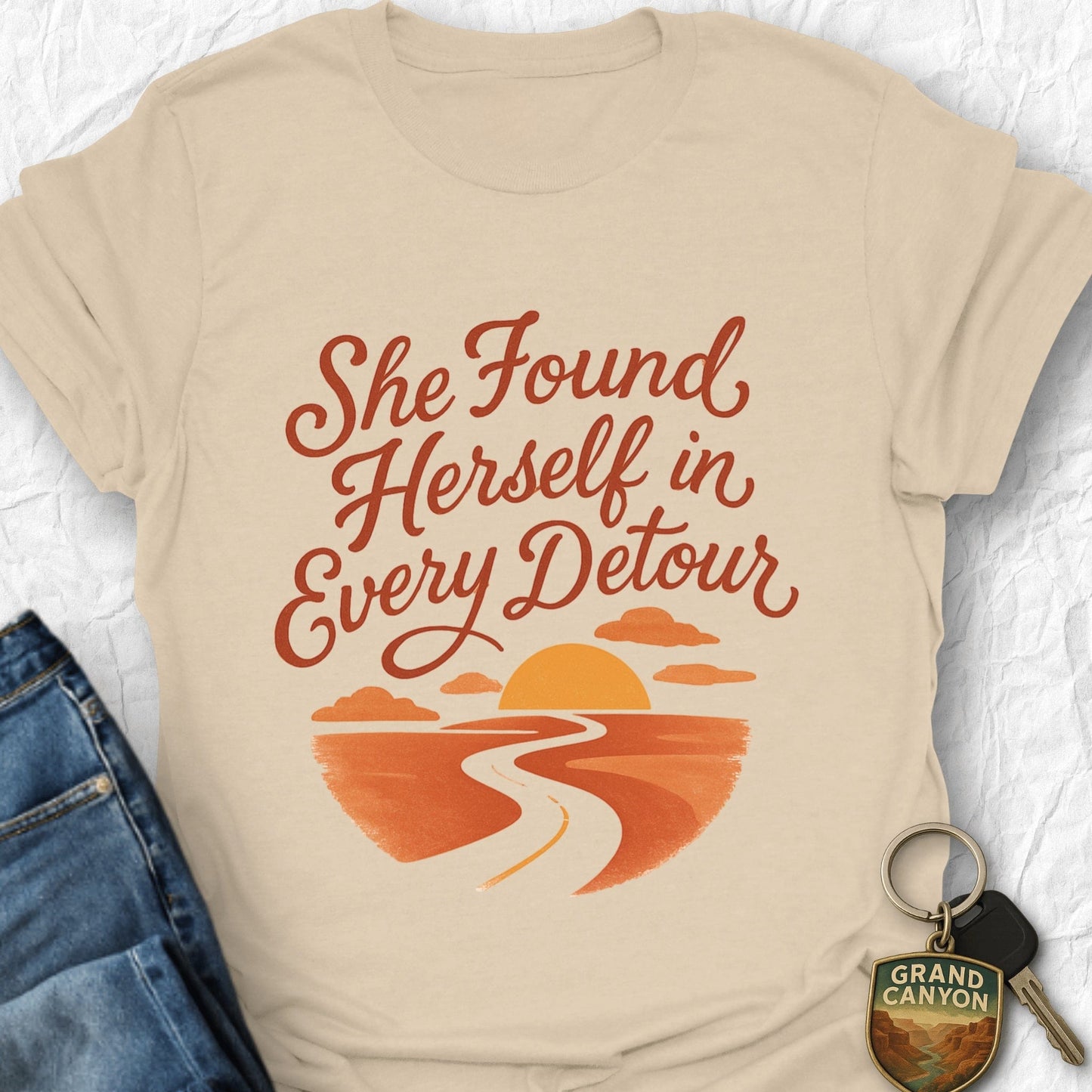 Detour Graphic T-Shirt - T-Shirt Sand / S