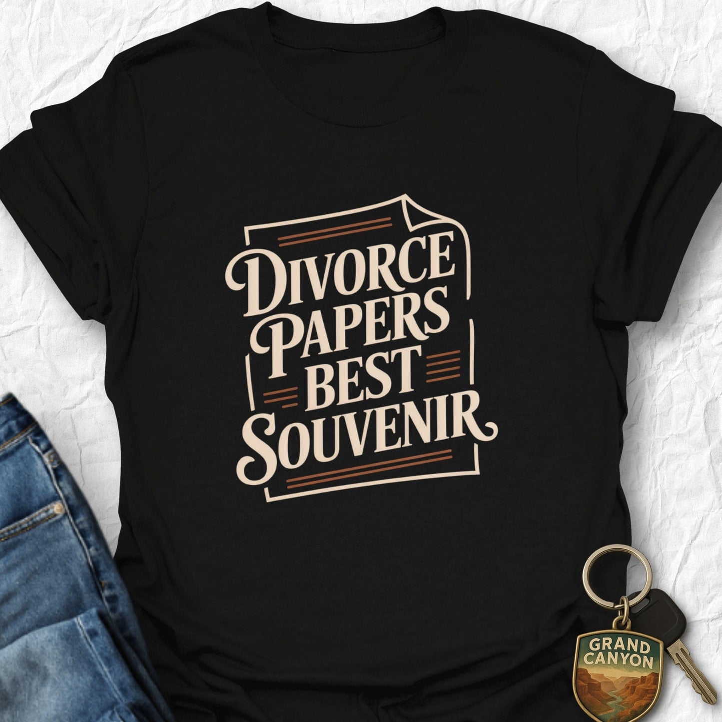 WANDERWOMENTEES T-Shirt Black / S Divorce Papers T-Shirt