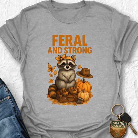 WANDERWOMENTEES T-Shirt Sport Grey / S Feral & Strong T-Shirt