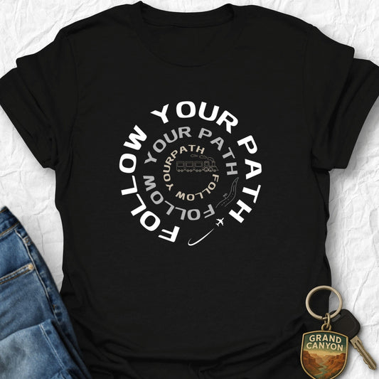 Follow Your Path T-Shirt - T-Shirt Black / S