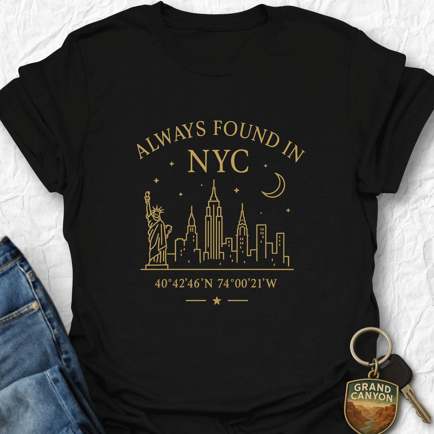 Found in NYC T-Shirt - T-Shirt Black / S