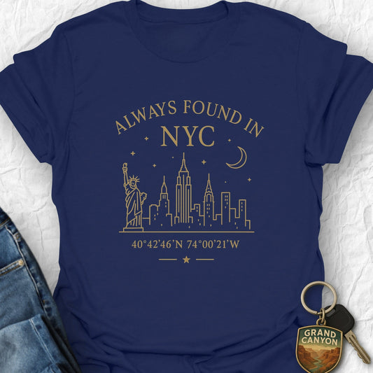 Found in NYC T-Shirt - T-Shirt Navy / S