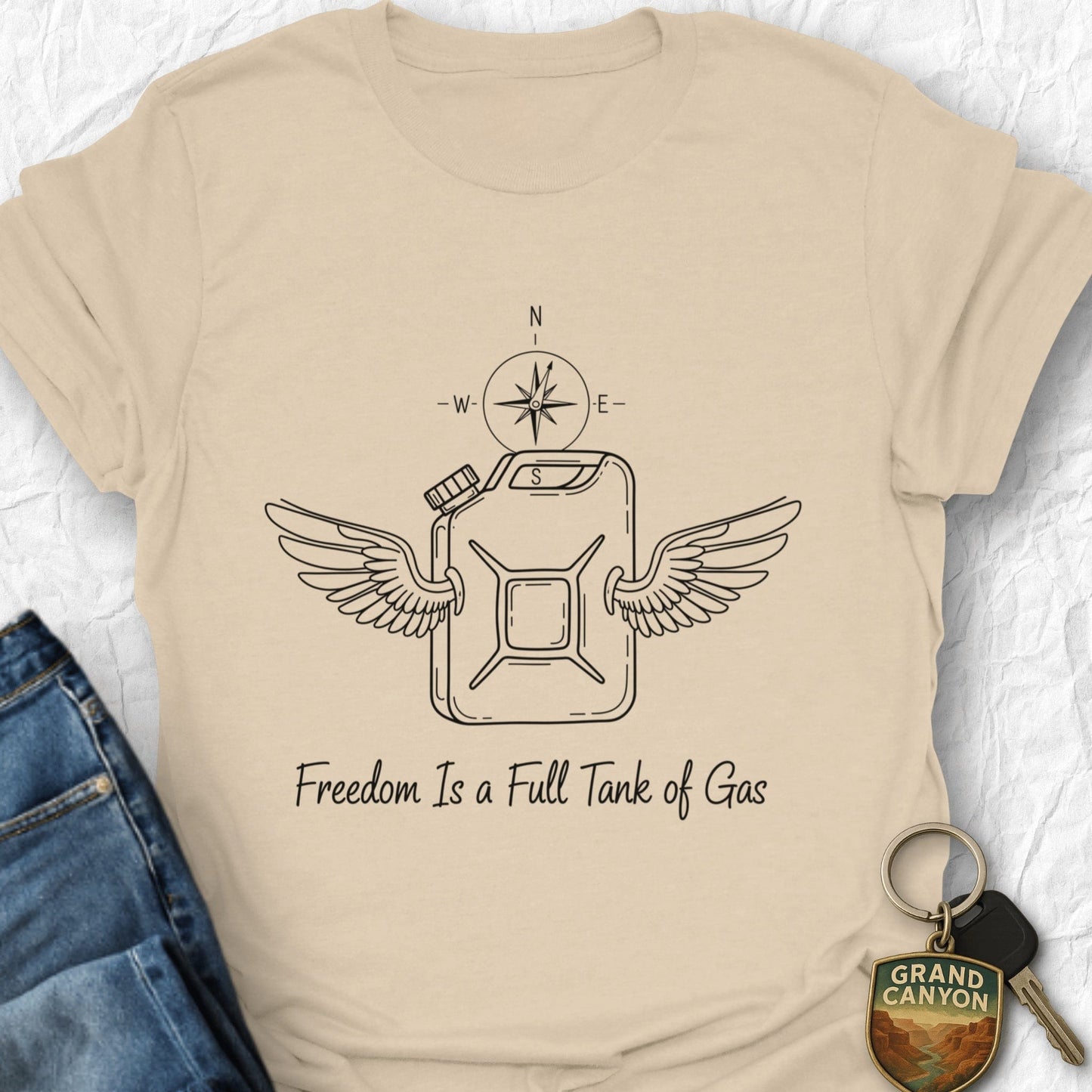 Freedom T-Shirt - T-Shirt Sand / S