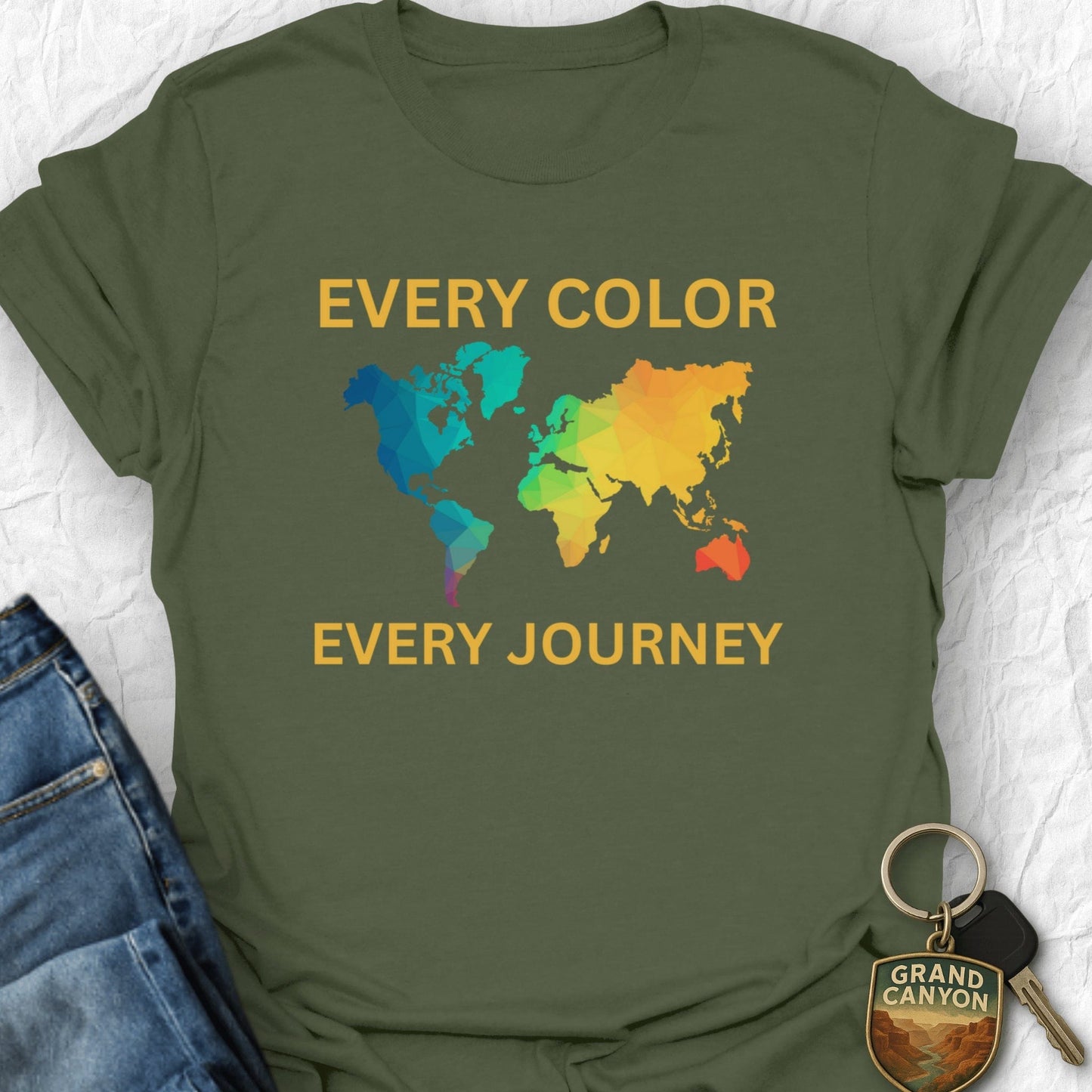 Global Adventure T-Shirt - T-Shirt Military Green / S