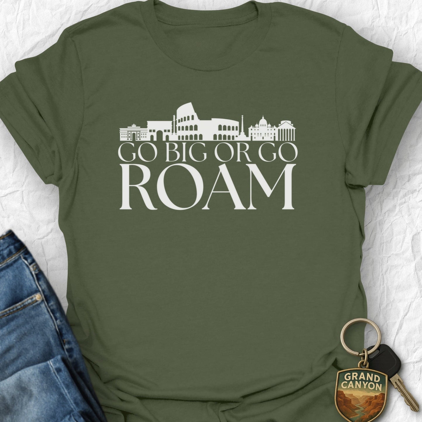 Go Roam T-Shirt - T-Shirt Military Green / S
