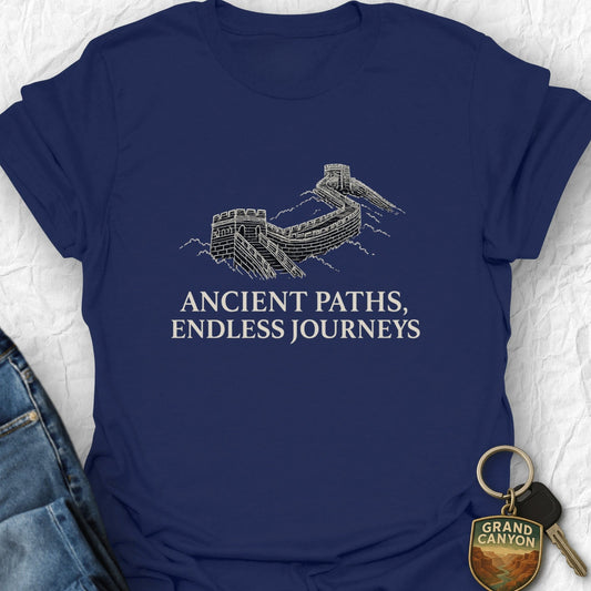 Great Wall of China T-Shirt - T-Shirt Navy / S