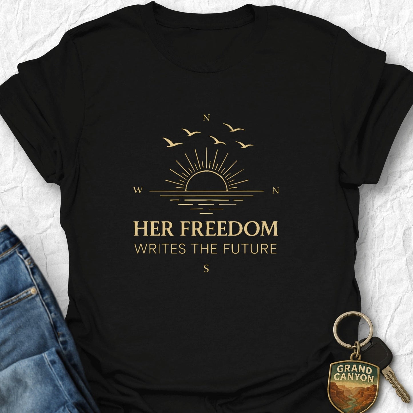 Her Freedom T-Shirt - T-Shirt Black / S