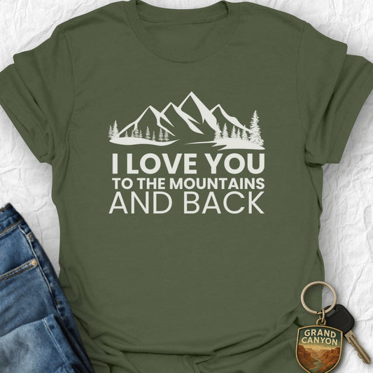 I Love You T-Shirt - T-Shirt Military Green / S
