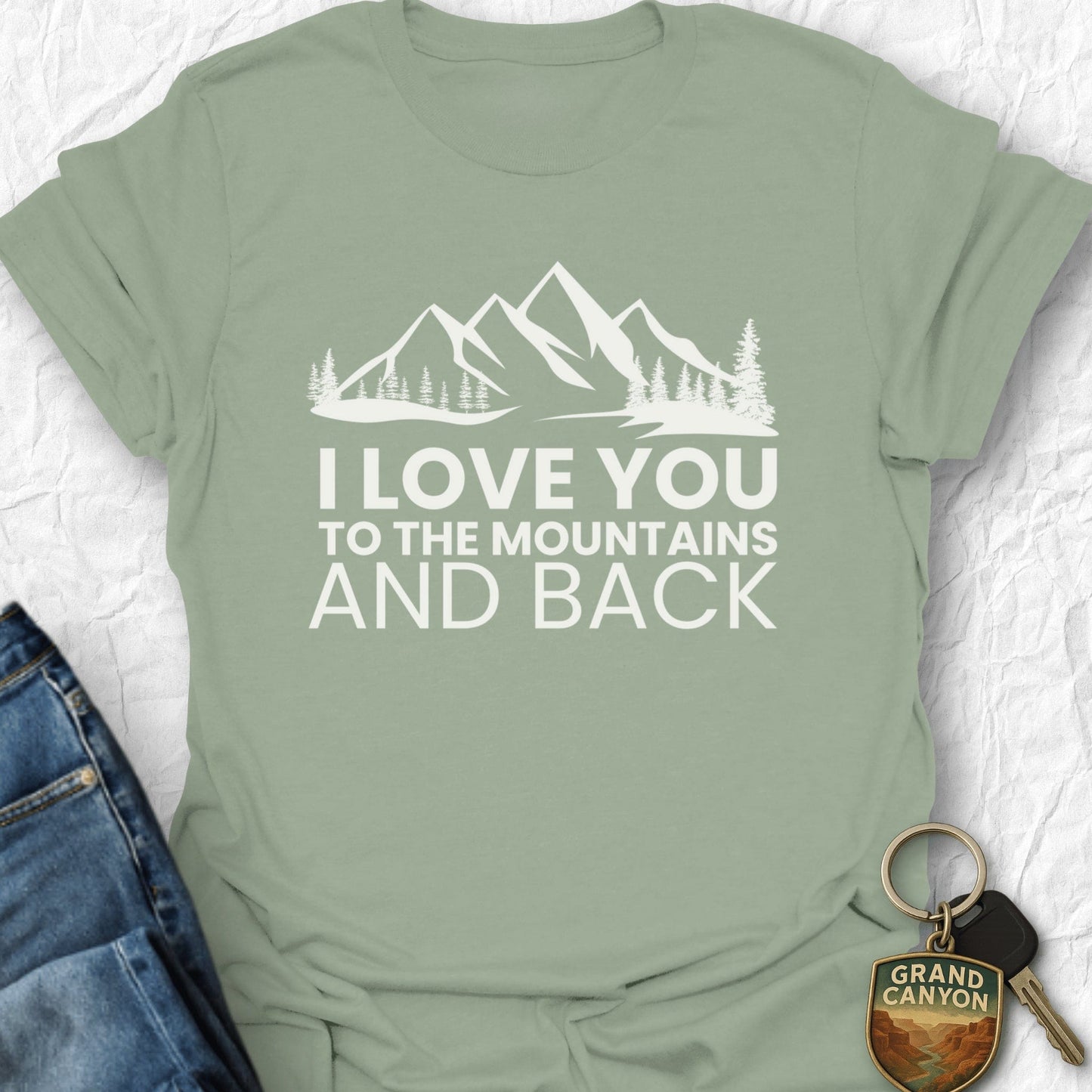 I Love You T-Shirt - T-Shirt Sage / S