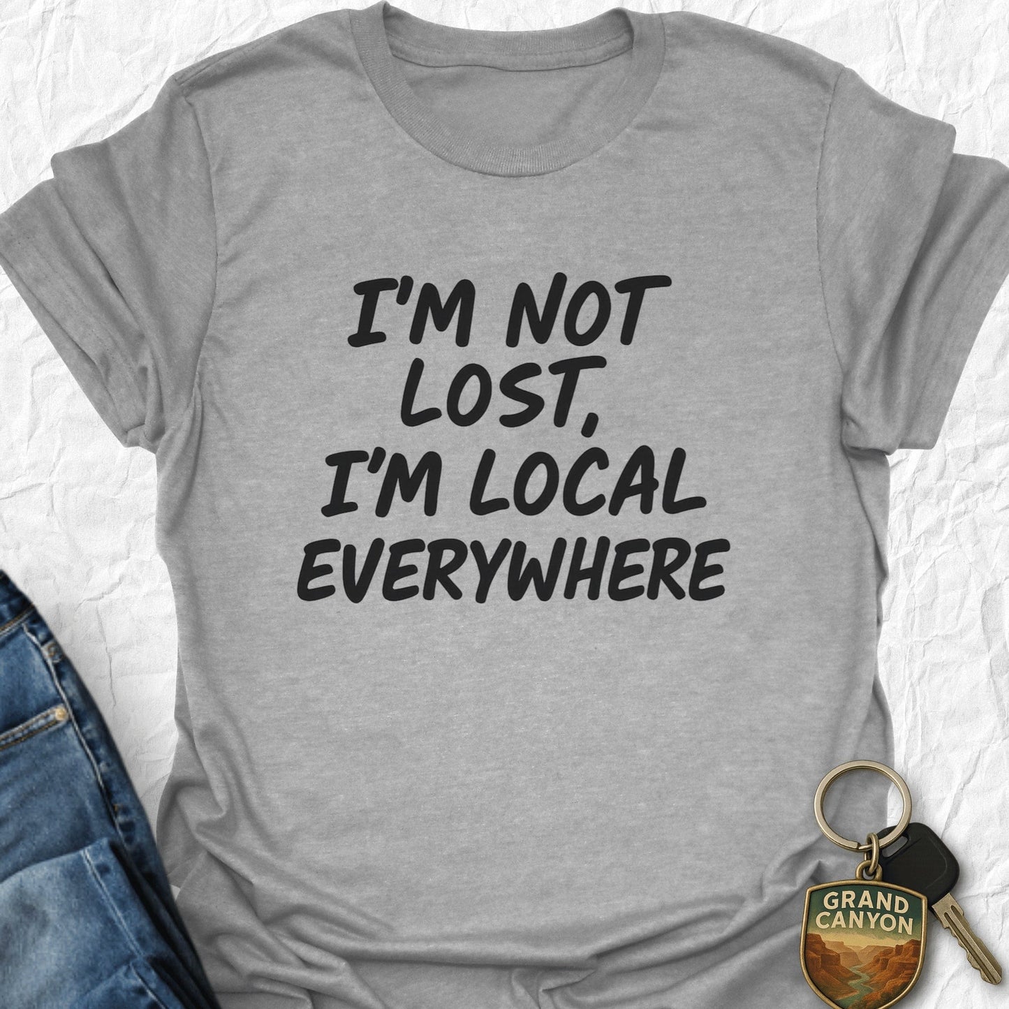 I'm Not Lost T-shirt - T-Shirt Sport Grey / S