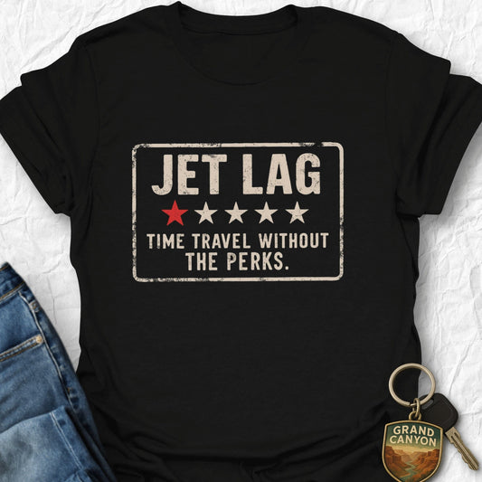 WANDERWOMENTEES T-Shirt Black / S Jet Lag Time T-Shirt