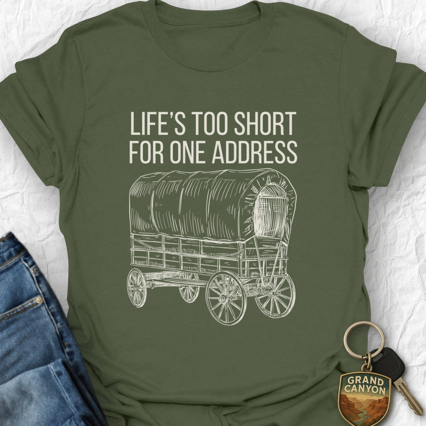 Life is short T-Shirt - T-Shirt Military Green / S