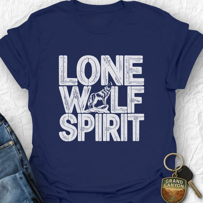 Lone Wolf T-Shirt - T-Shirt Navy / S