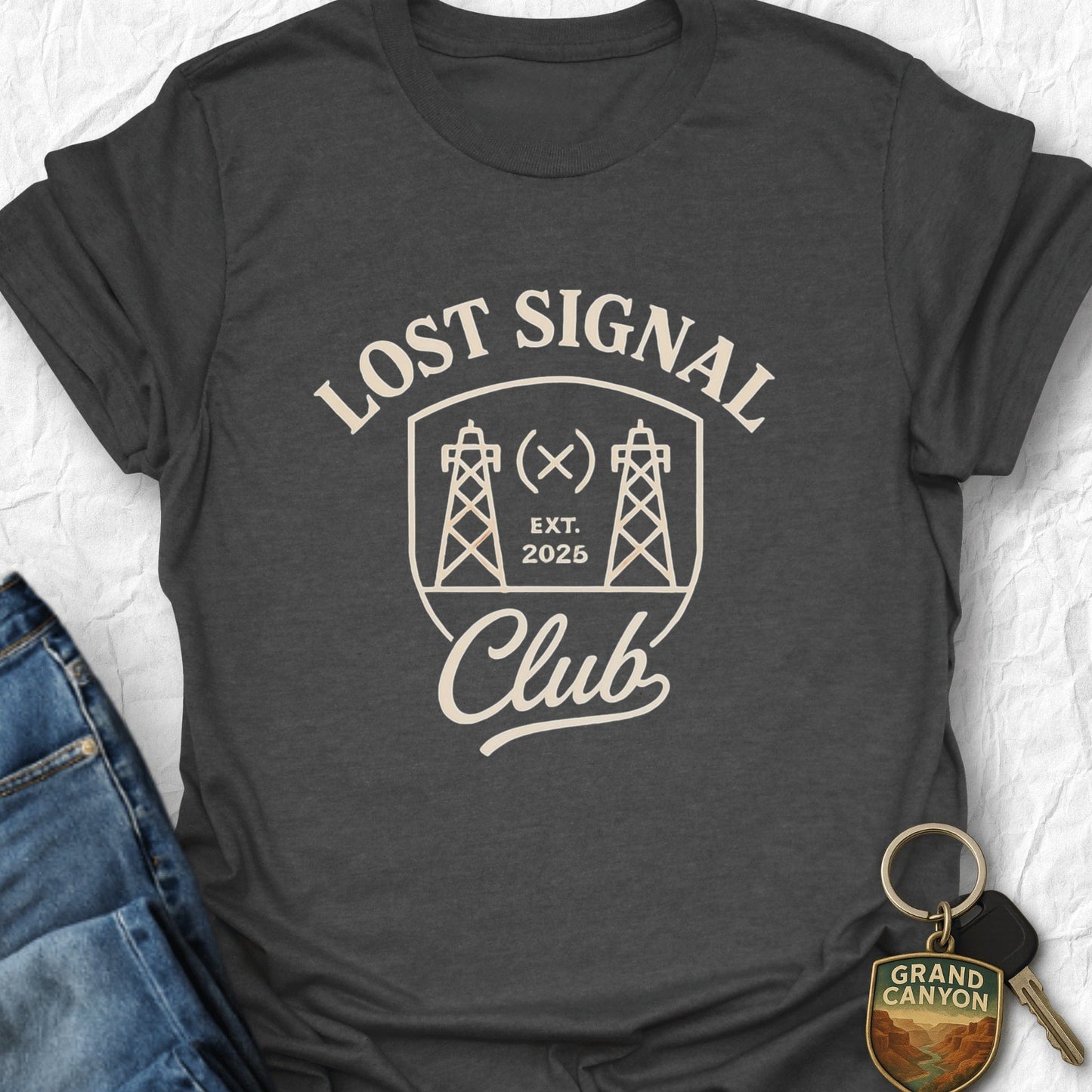 WANDERWOMENTEES T-Shirt Dark Heather / S Lost Signal Society T-Shirt
