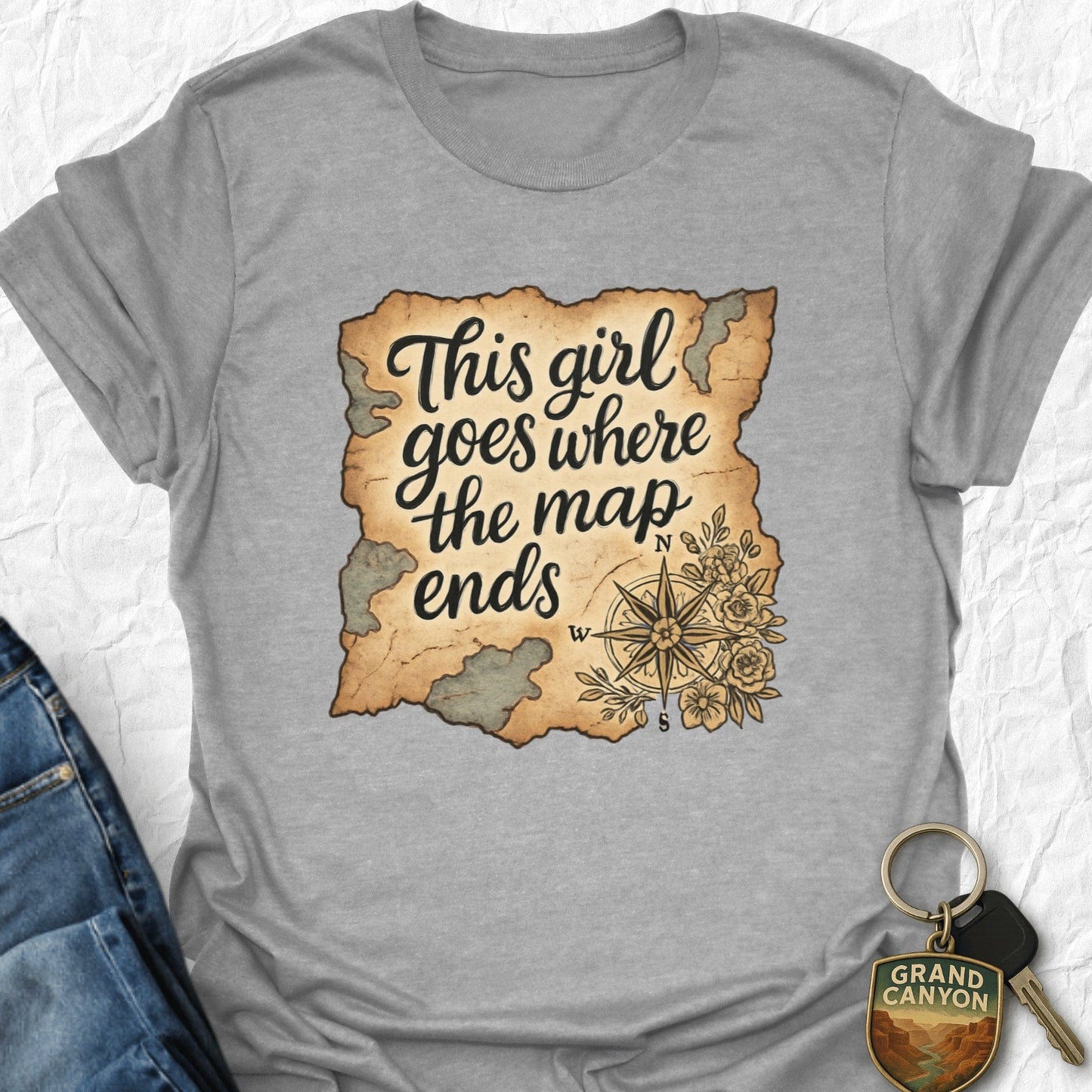 Map Ends T-Shirt - T-Shirt Sport Grey / S