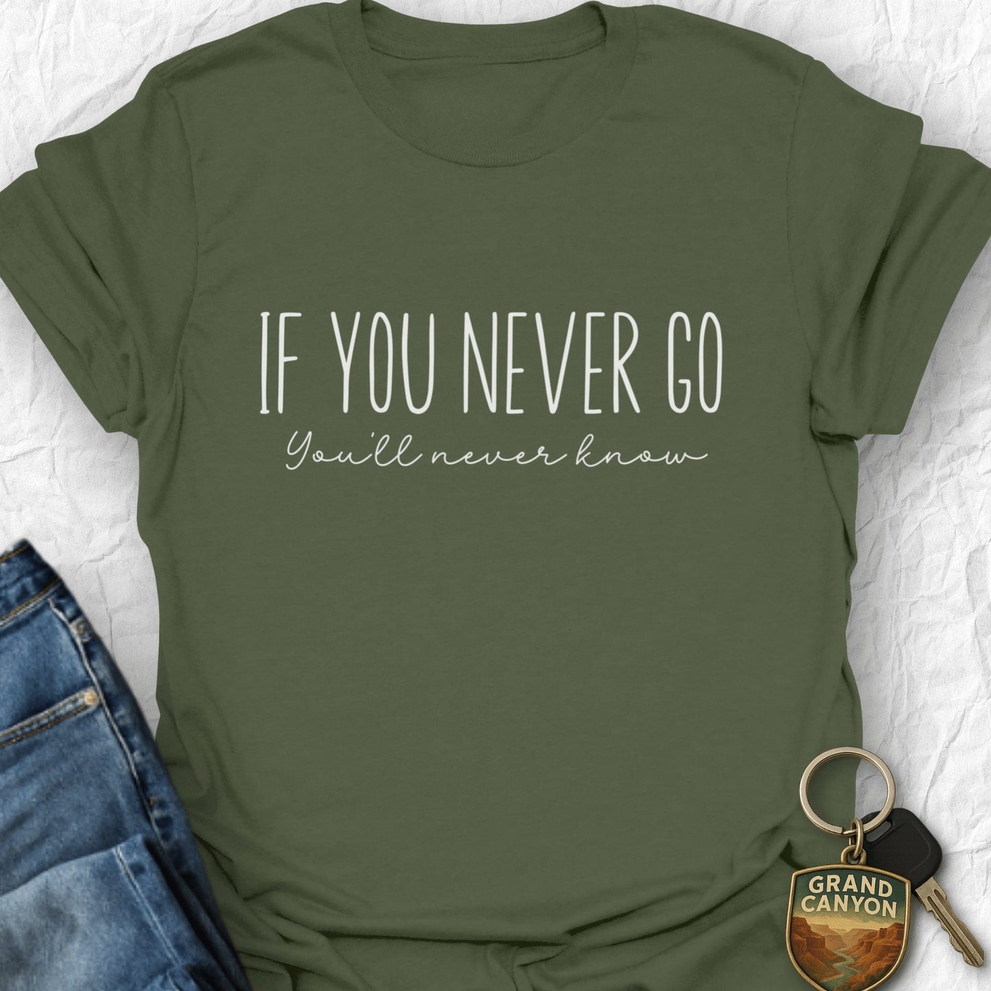 Motivational T-Shirt - T-Shirt Military Green / S