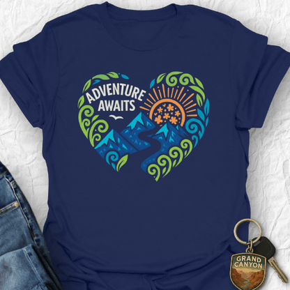 WANDERWOMENTEES T-Shirt Navy / S Mountain Path T-Shirt