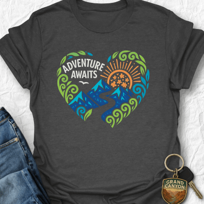 WANDERWOMENTEES T-Shirt Dark Heather / S Mountain Path T-Shirt