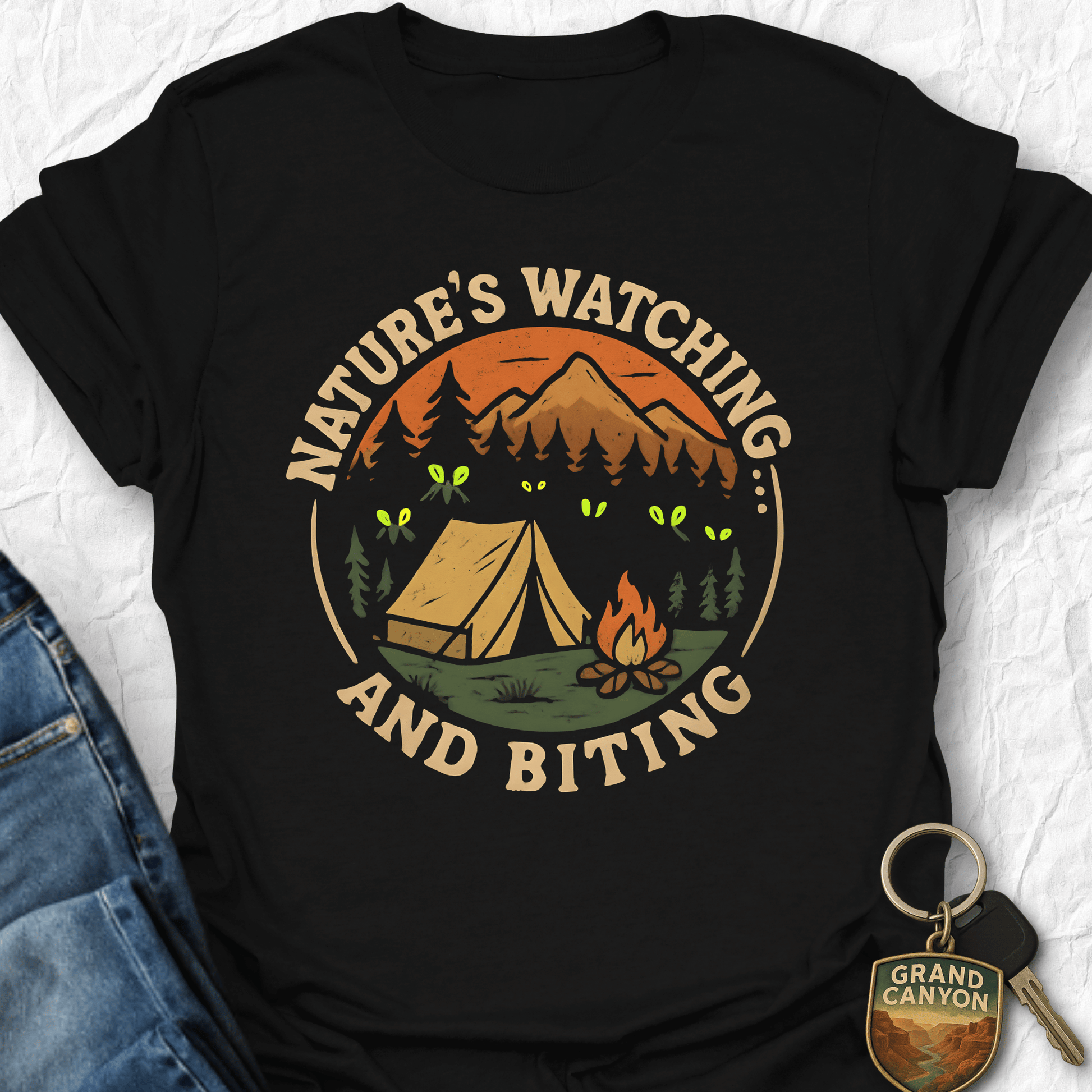 WANDERWOMENTEES T-Shirt Black / S Nature Bites T-Shirt