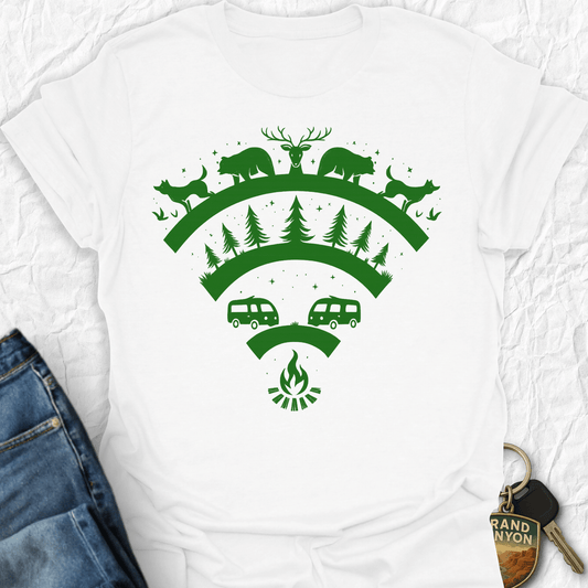WANDERWOMENTEES T-Shirt White / S Nature's WiFi T-Shirt